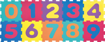 Playfun Puzzle Spielteppich 30,5x30,5 Zahlen