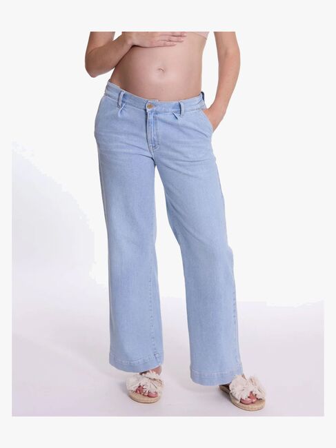 Cache Coeur KELLY Umstandsjeans, Light Blue