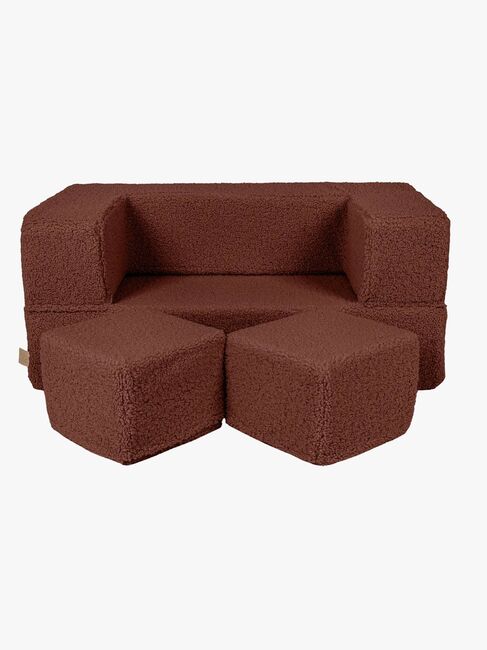 Meowbaby Bearly Cube Sofa, Brown