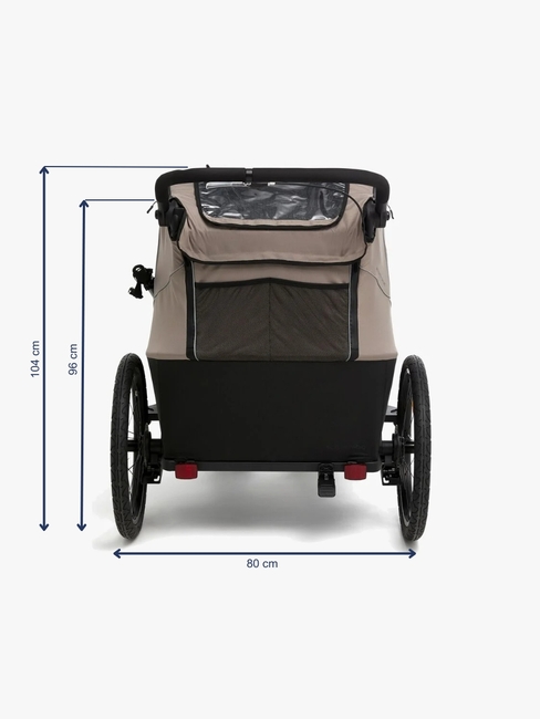 Beemoo Activity Sport Fahrradanhänger, Beige