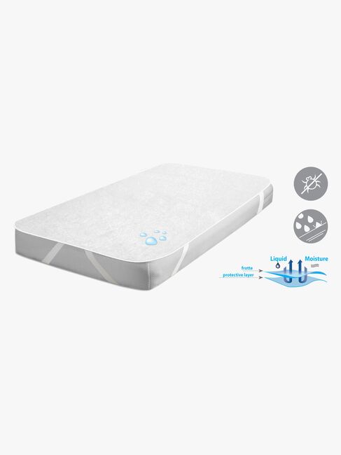 BabyMatex Hygenic Stabile Matratzenschoner für Juniorbett 70x140 cm Wasserdicht, Weiß