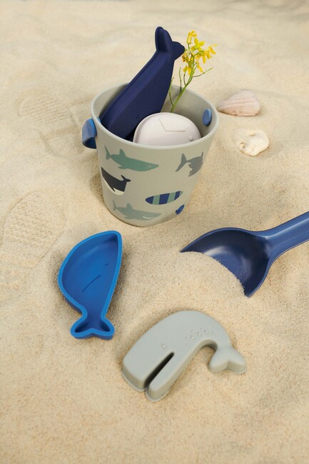 LIEWOOD Gilma Sandspielzeug-Set, Shark/Dove Blue