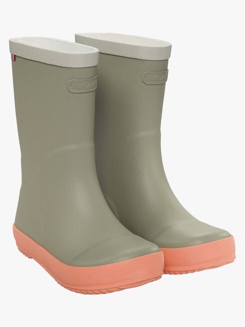 Viking x Kenza Gummistiefel, Light Green/Apricot