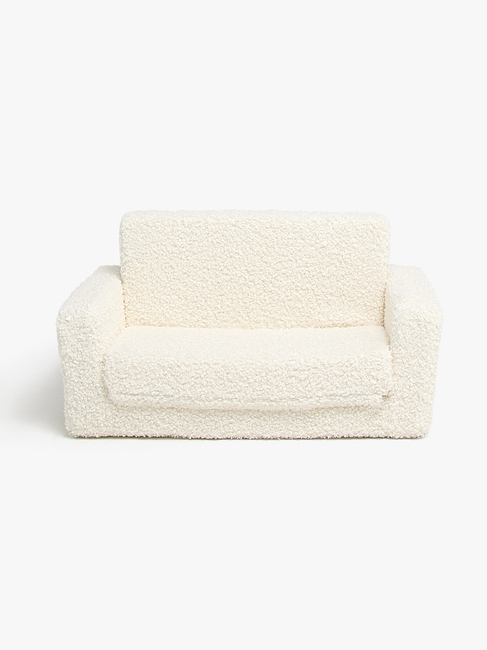 Alice & Fox Cubbie Klapp-Sofa 94x55 cm, White Teddy