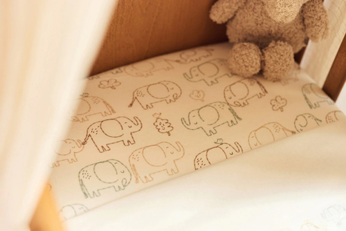 Jollein Spannbettlaken 40x80, Elephant Tales
