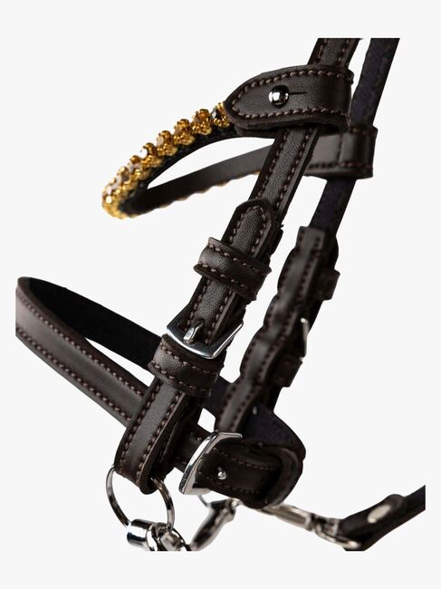 My Hobby Horse Zaumzeug mit Goldsteinen, Braun