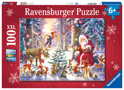Ravensburger Puzzle Weihnachten im Wald, 100 Teile