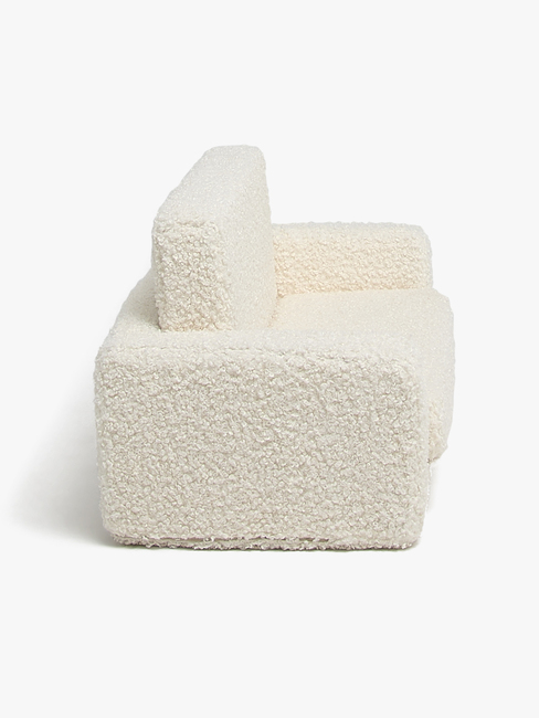 Alice & Fox Cubbie Klapp-Sofa 94x55 cm, White Teddy