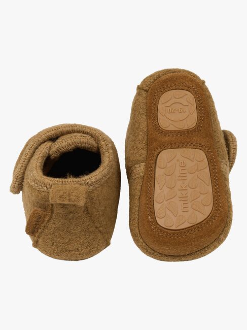 Mikk-Line Hausschuhe Wolle, Medal Bronze