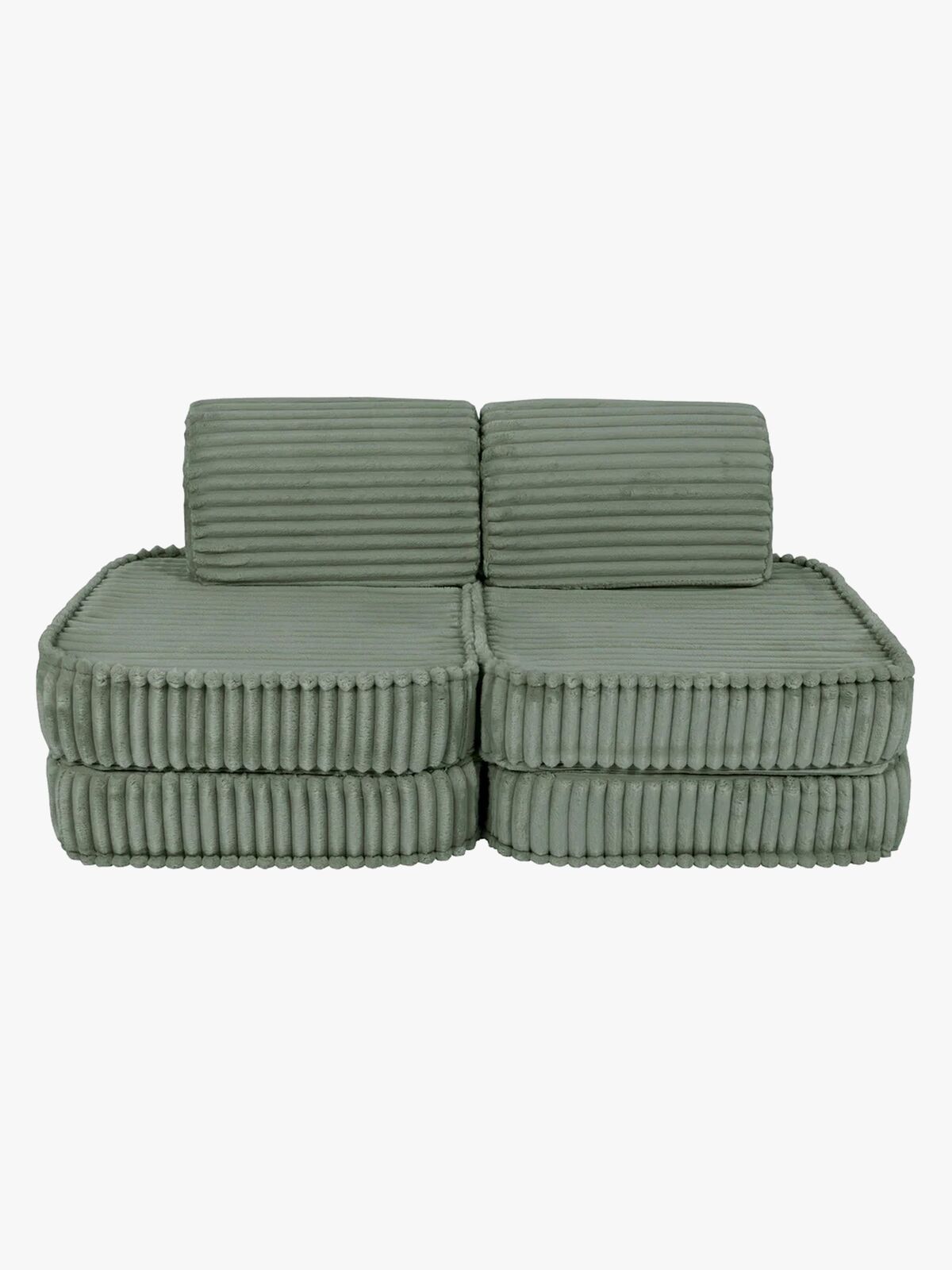 MeowBaby Churros Sofa Basic, Olive Sage Green