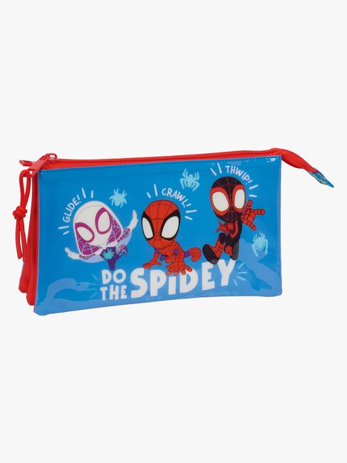 Spidey And His Amazing Friends Dreifach-Federmäppchen, Blau