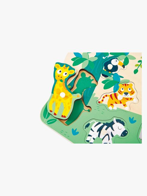 Hape Knopfpuzzle Wilde Tiere 10 Teile