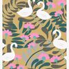 Petite Déco Tapete Schwan, Gold