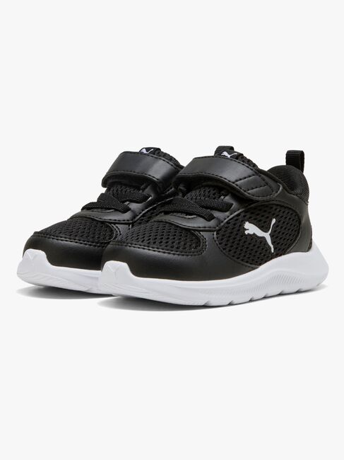 Puma Fun Racer 2 AC+ Infant Sneaker, Black/White