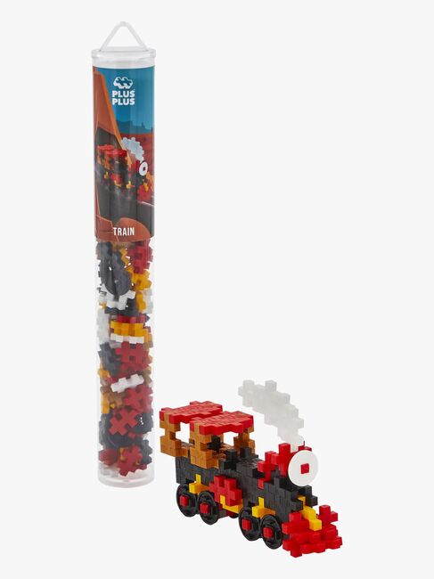 Plus-Plus Bausatz mit Bodenplatte & Röhre Fahrzeug 4x100 Teile