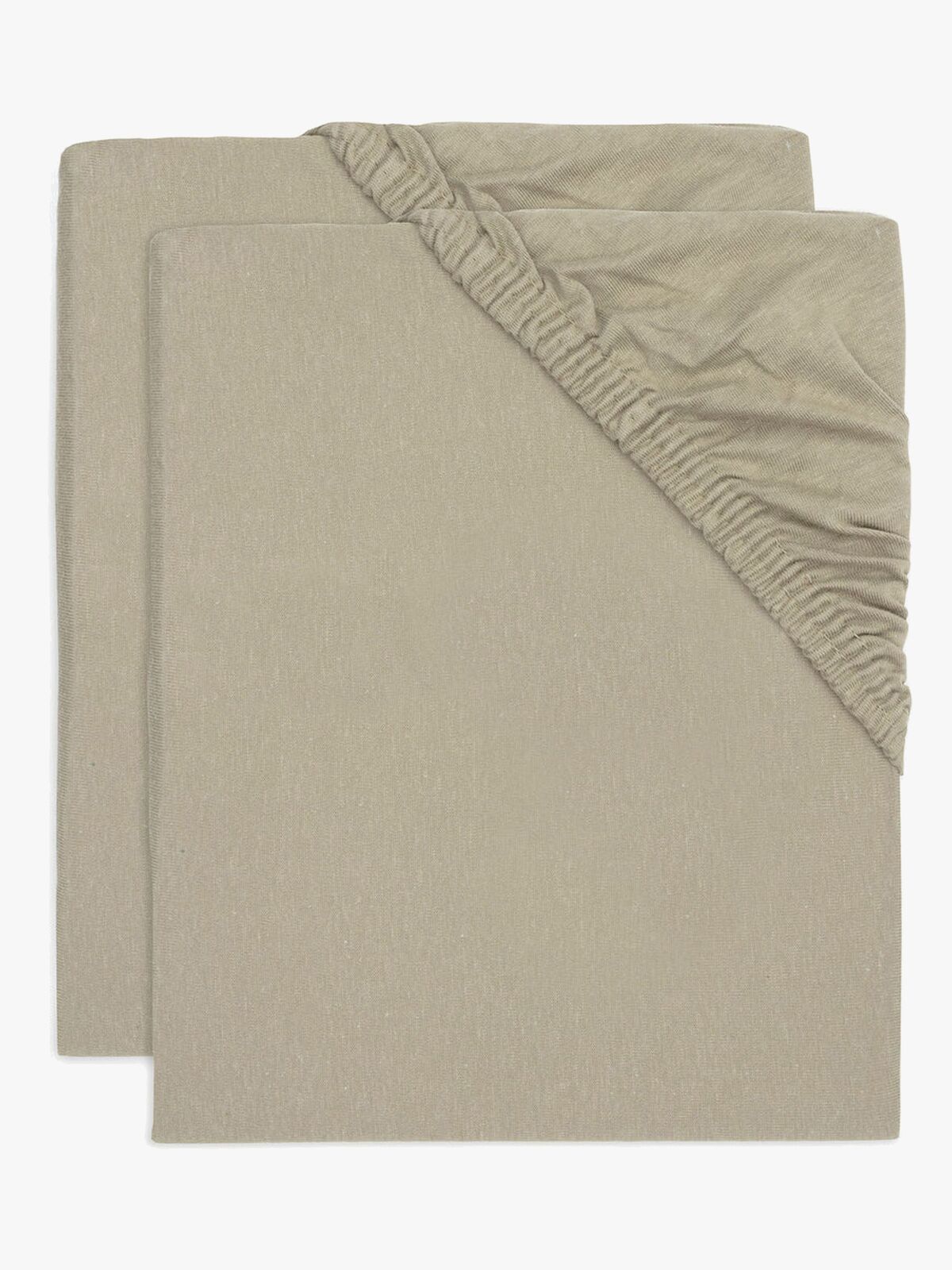 Jollein Spannbettlaken 60x120 2er-Pack, Olivgrün