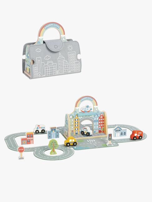Tooky Toy Felt City Autorennbahn