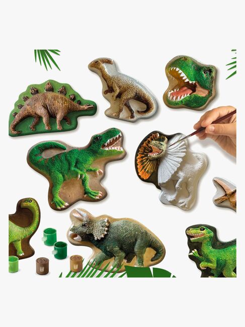 SES Creative Kreativset Gipsfiguren Dinosaurier