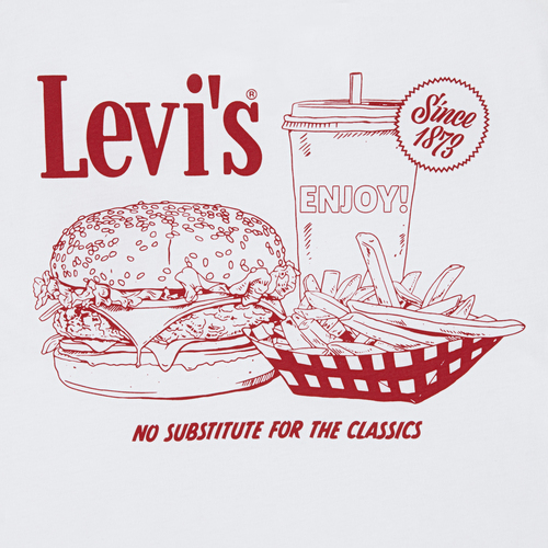 Levi's LVB Burger Meal T-Shirt, Bright White
