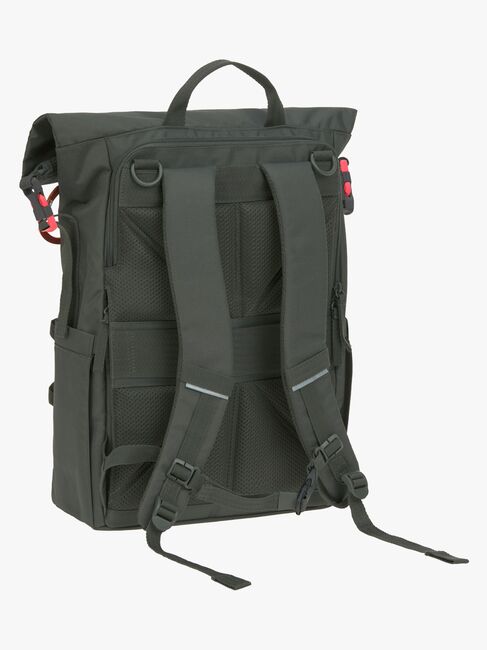 Lässig Outdoor Wickeltasche Rucksack mit Roll-Top-Öffnung, Dark Olive