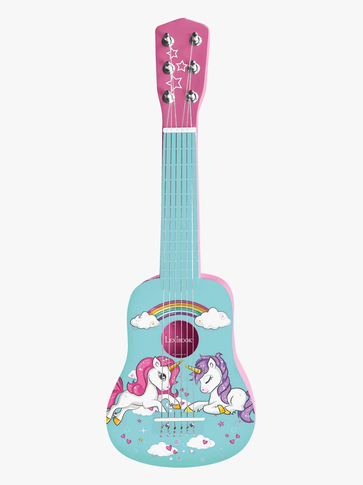 Lexibook Meine erste Gitarre aus Holz Einhorn