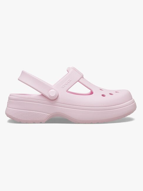 Crocs Classic Mary Jane Sandalen, Pink Milk