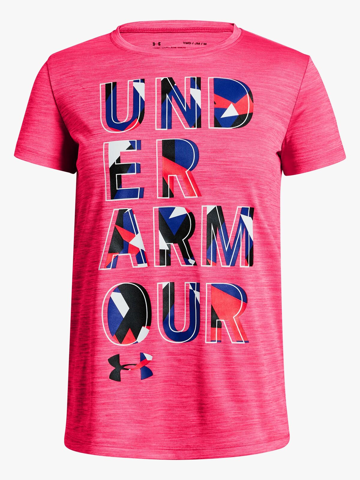 Under armour Hybrid 2.0 Big Logo T-Shirt, Penta Pink