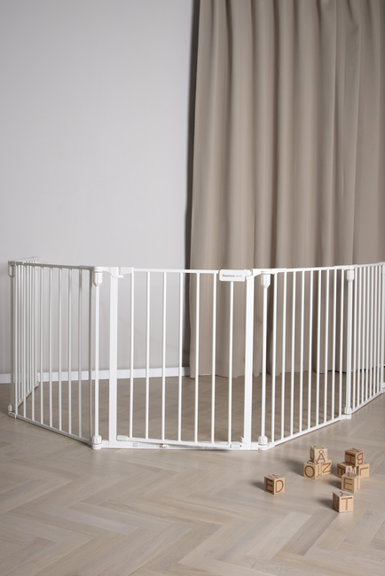 Beemoo SAFE Protect Sicherheitsgitter/Raumteiler 5 Paneele, White
