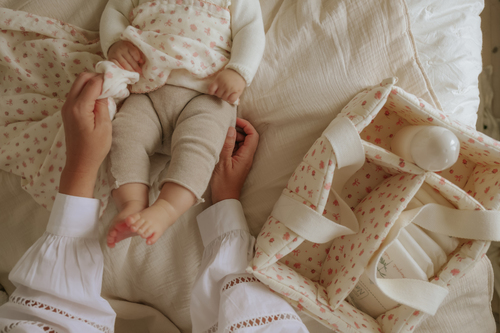 Elodie Bamboo Musselintuch, River Rose