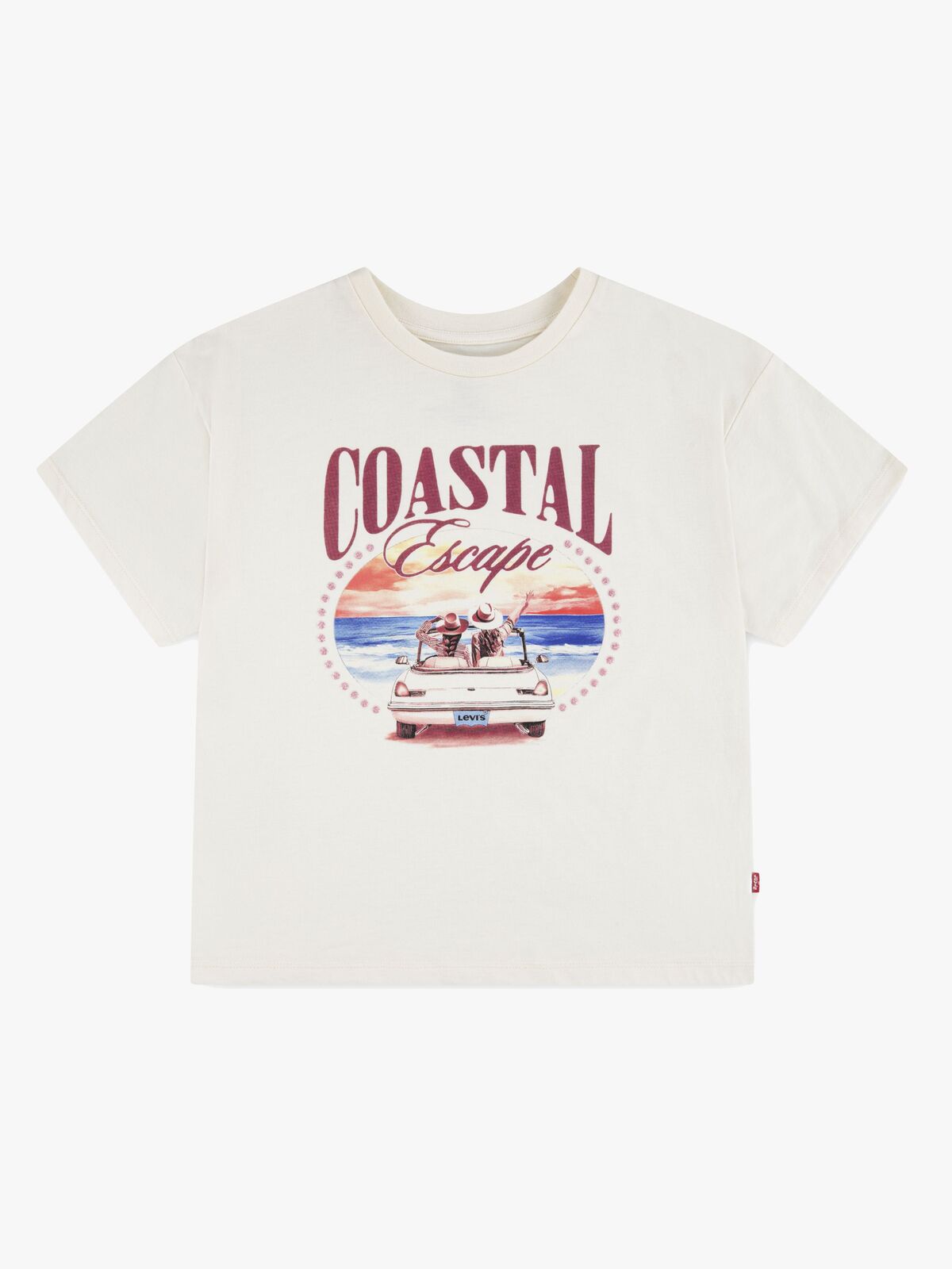 Levi's LVG Coastal GriLS SS T-Shirt, Antique White