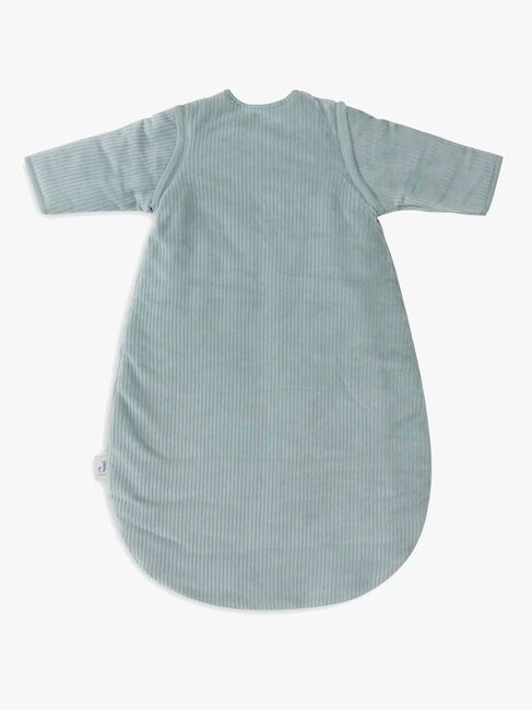 Jollein Schlafsack mit Abnehmbaren Ärmeln Rund 90 cm, Rib Sea Green