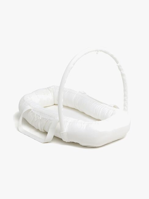 Alice & Fox ALBA Babynest mit Griffen, White Muslin