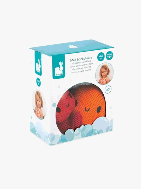 Janod Seafoam Paddlers Badeschwämme 3er-Pack