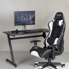Victory Future Gaming-Stuhl inkl. Tisch, Schwarz/Weiß