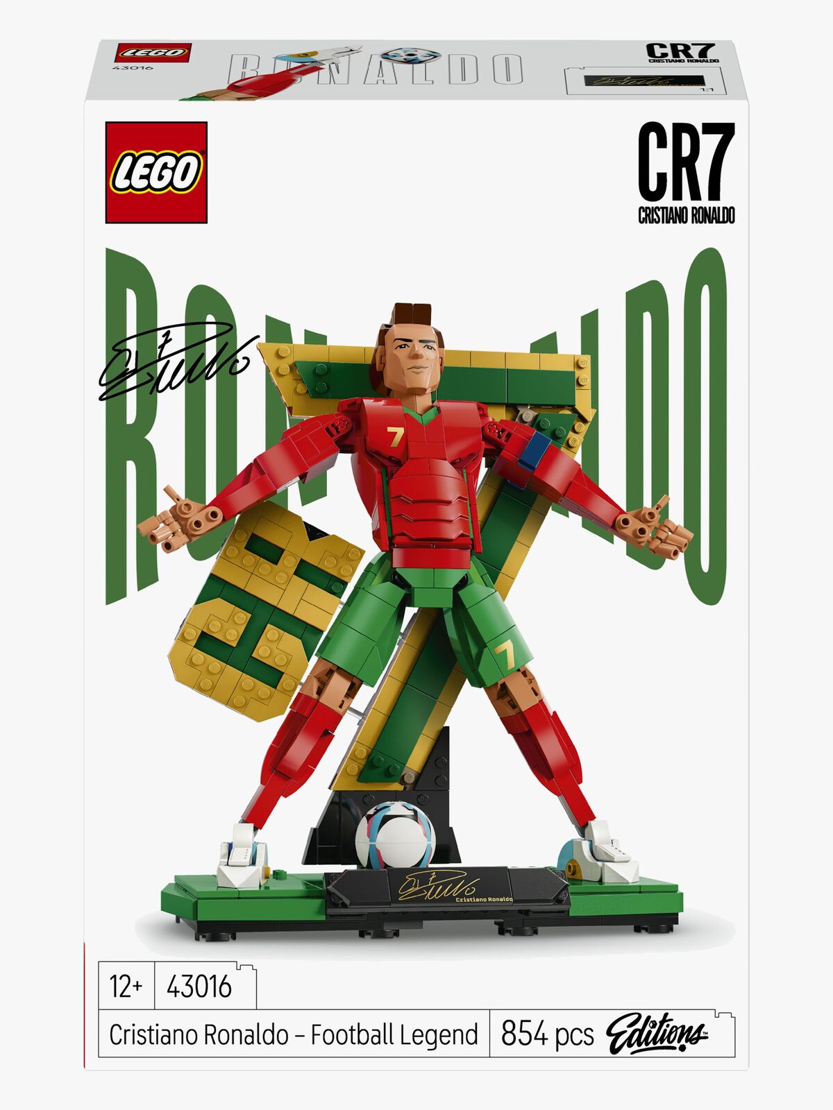LEGO Editions Football 43016 Cristiano Ronaldo – Fußballlegende