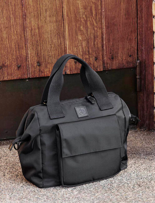 Elodie Wide Frame Wickeltasche, Black