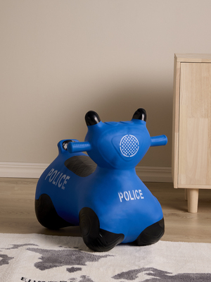 Cloudberry Castle Polizeimotorrad Hüpffahrzeug, Blau