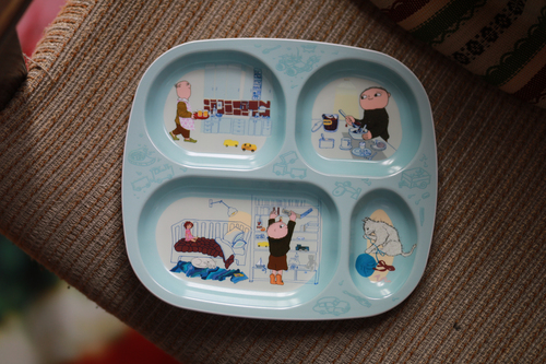 Willi Wiberg Unterteilter Teller