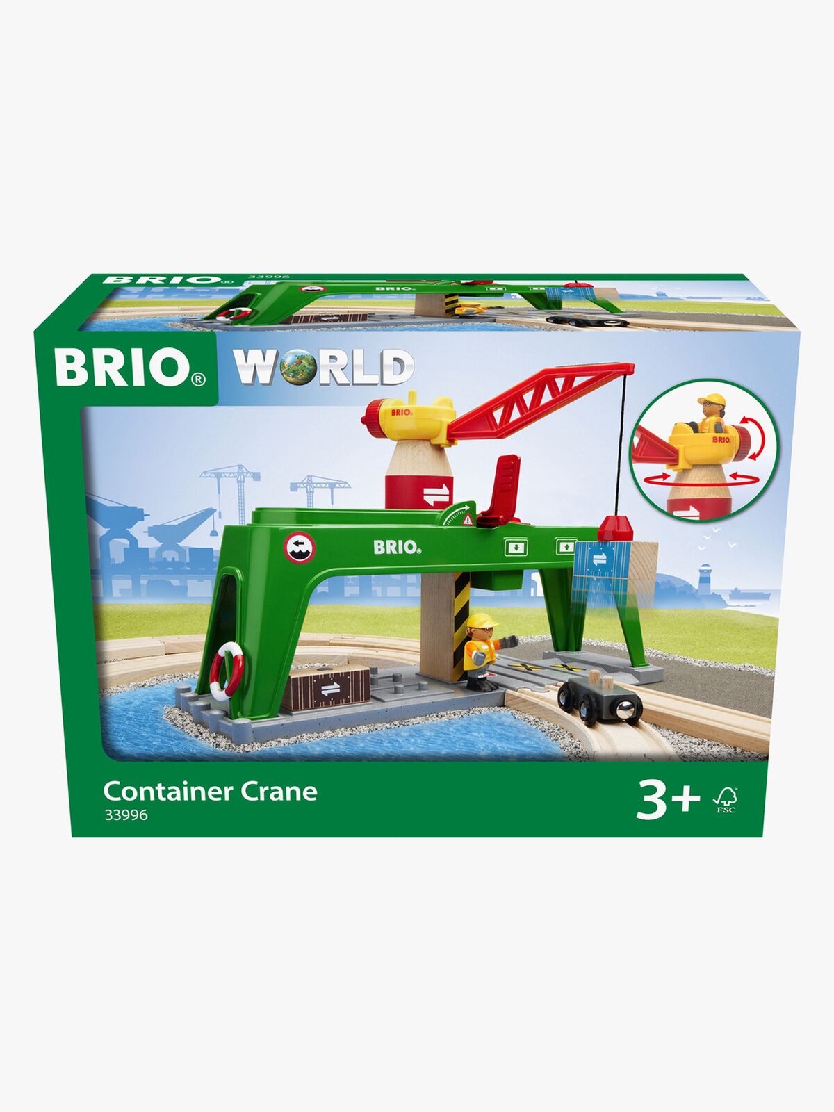 Brio BRIO 33996 Container Kran Eisenbahnzubehör