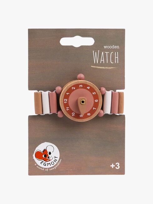Egmont Toys Holzuhr, Rosa