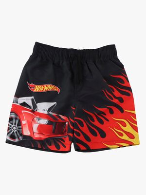 Hot Wheels Badehose, Schwarz