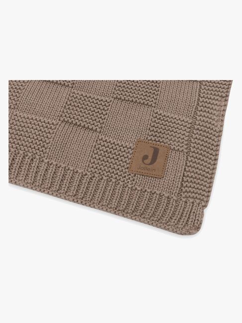 Jollein Decke 75x100 cm Box Knit, Milky Coffee