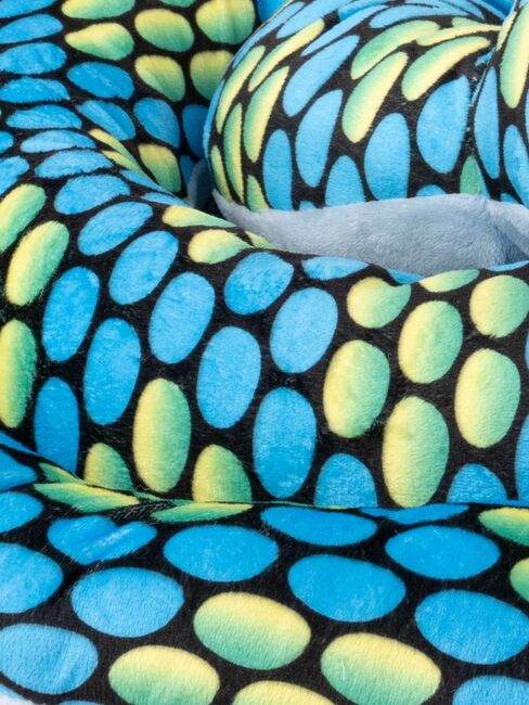 Teddykompaniet Plüschspielzeug Schlange 200 cm, Blau