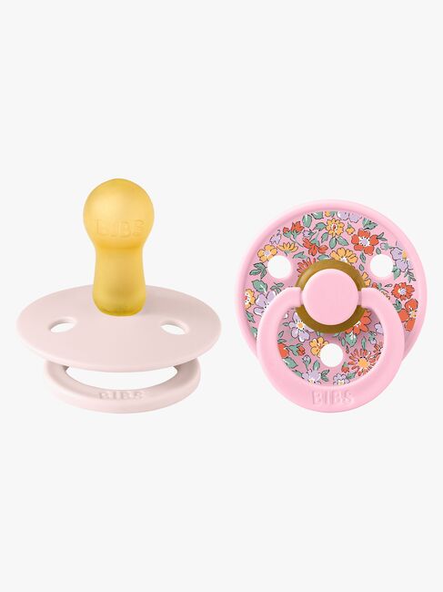 BIBS x Liberty Colour Oscar Meadow Schnuller 2er-Pack Latex Größe 2, Petal Mix
