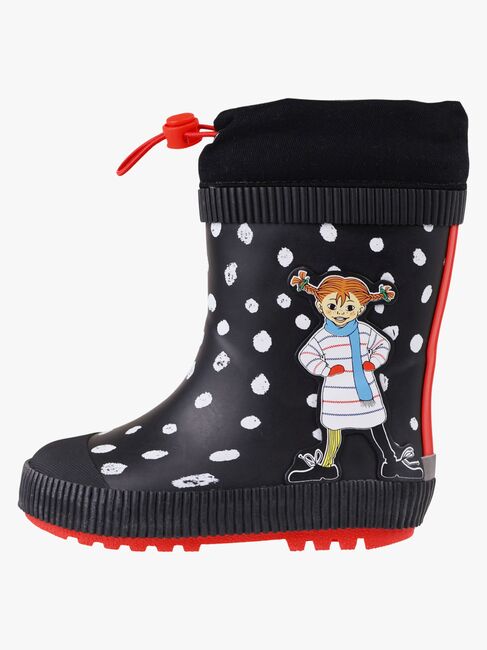 Vincent Pippi Gefütterte Gummistiefel, Schwarz 601401-Svart-1896_1.jpg