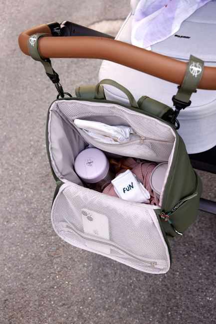 Lässig Slender Wickeltasche Rucksack, Olive
