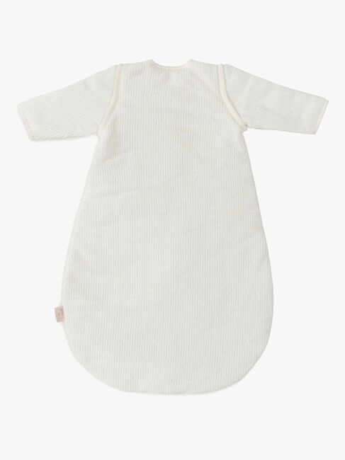 Jollein Schlafsack mit abnehmbaren Ärmeln Rund 60 cm, Rib Ivory