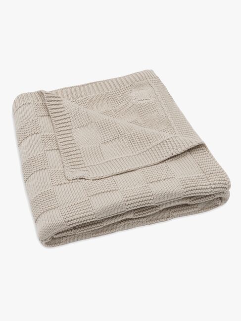Jollein Decke 75x100 cm Box Knit, Warm Sand