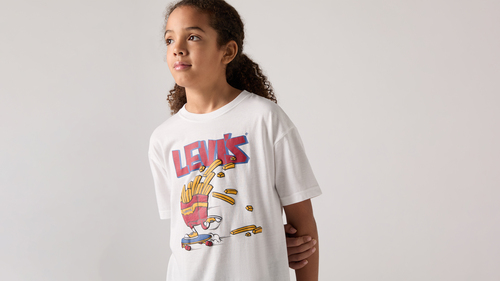 Levi's LVB Fries On The Loose T-Shirt, Bright White
