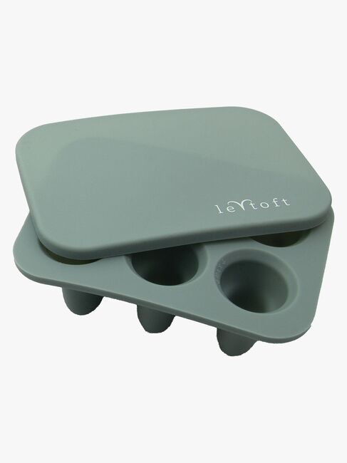 Le Toft Fruchtsauger mit Mini-Eiswürfelform, Smokey Green